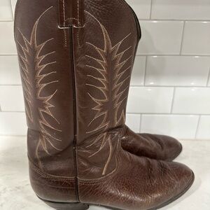 Nocona Brown Leather Western Boots